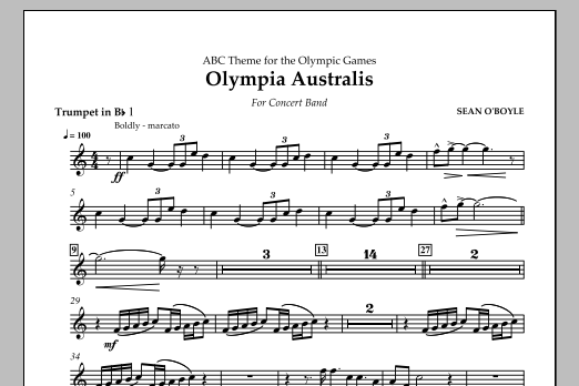 Olympia Australis (Concert Band) - Bb Trumpet 1