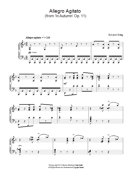 Allegro Agitato (from 'In Autumn' Op. 11)