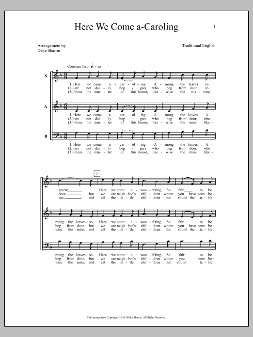 Here We Come A-Caroling