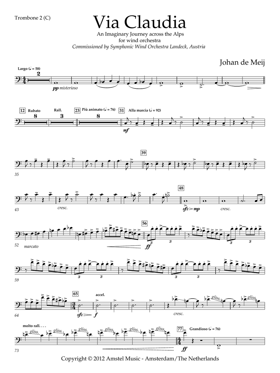 Via Claudia - Trombone 2 (C)