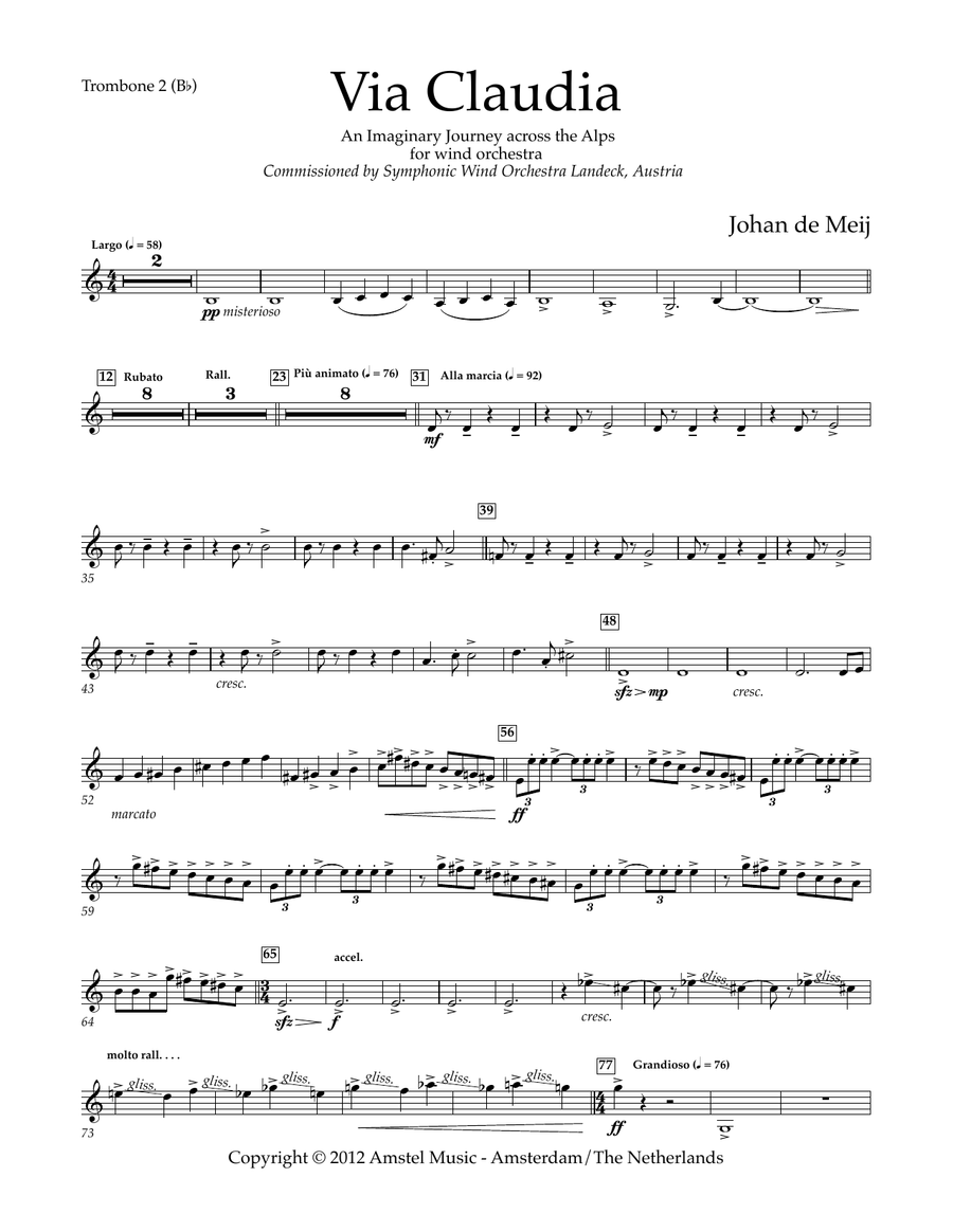Via Claudia - Bb Trombone 2 T.C.