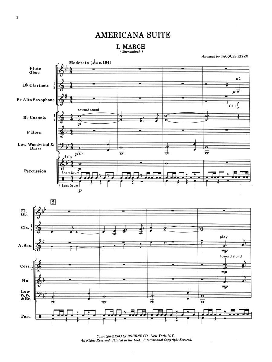 Americana Suite - Full Score