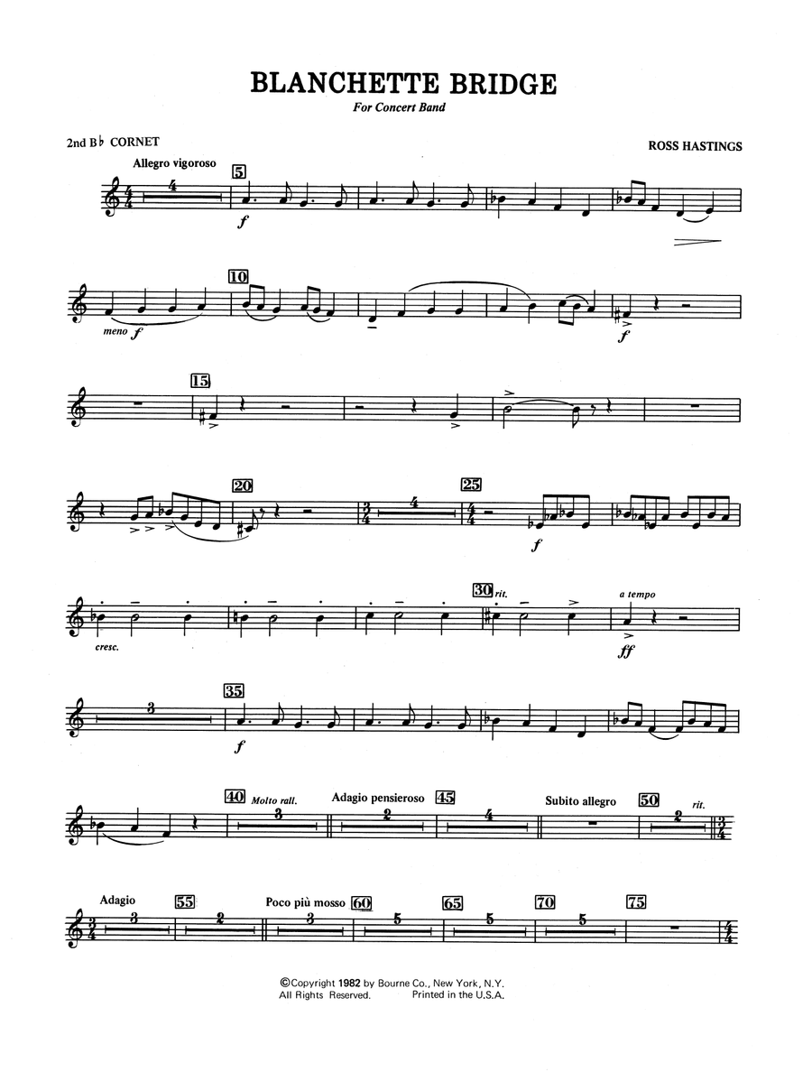 Blanchette Bridge - 2nd Bb Cornet