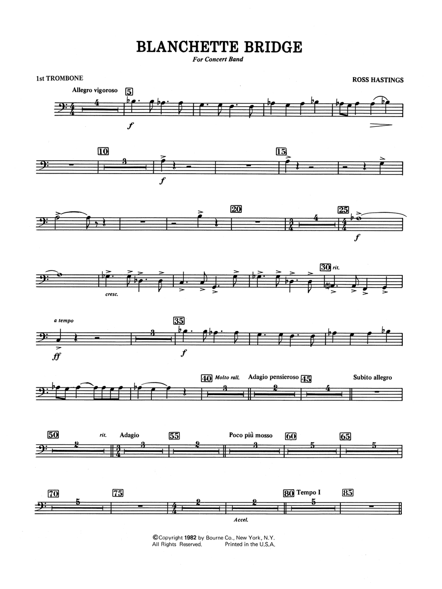 Blanchette Bridge - 1st Trombone