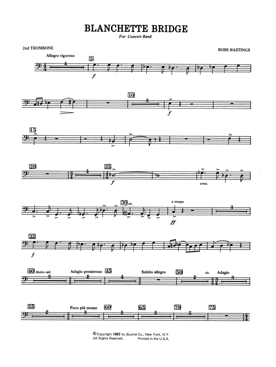 Blanchette Bridge - 2nd Trombone