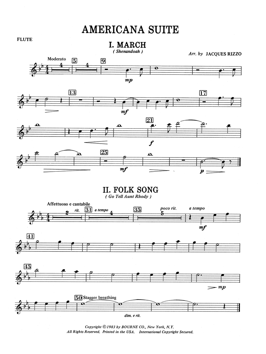 Americana Suite - Flute