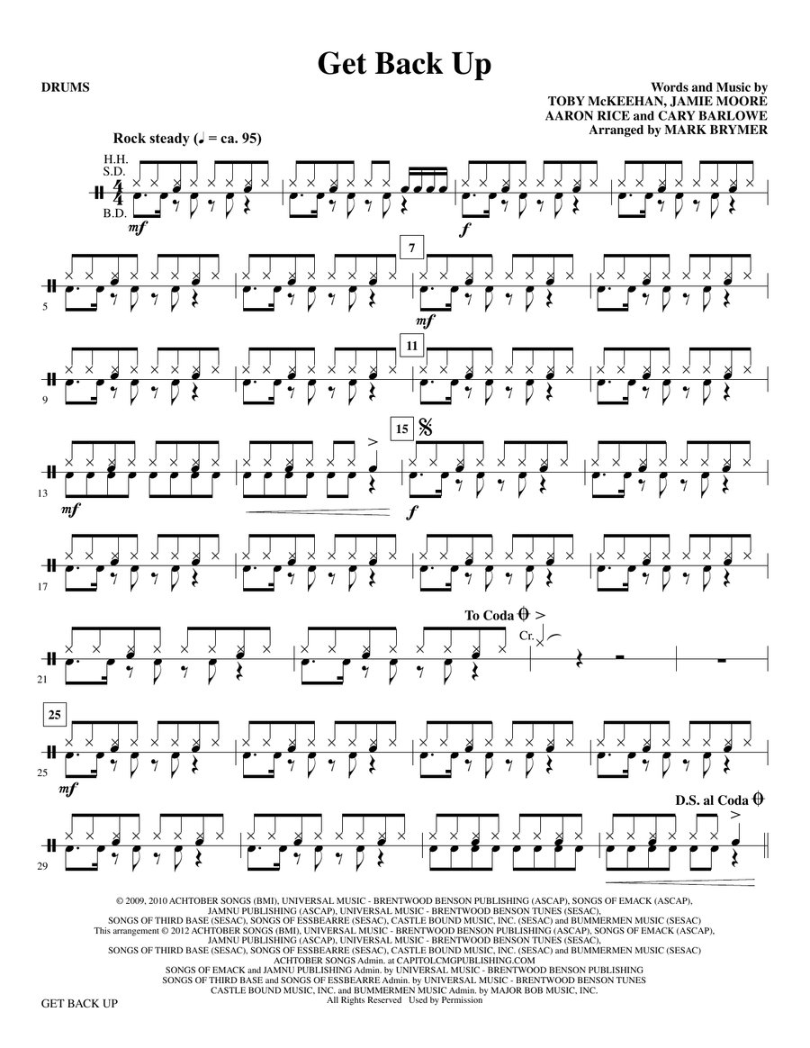 Get Back Up - Drums