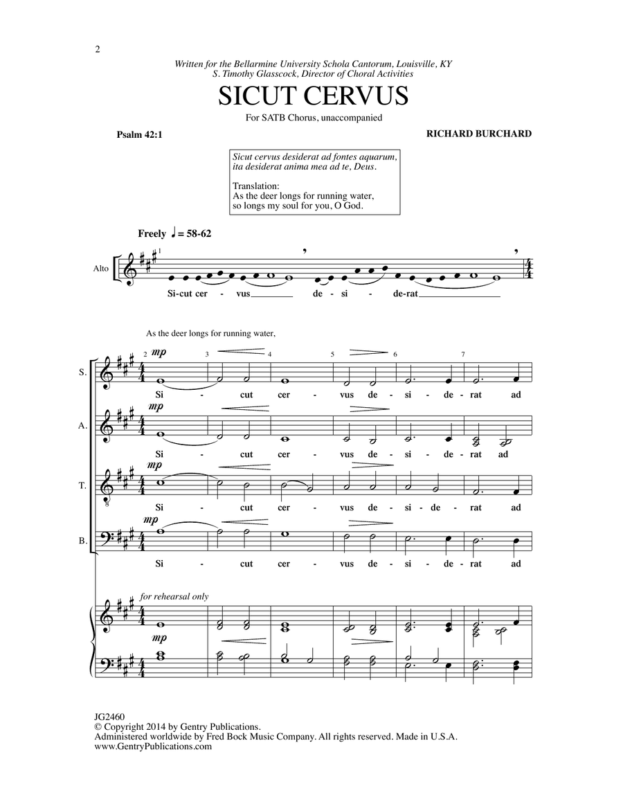 Sicut Cervus