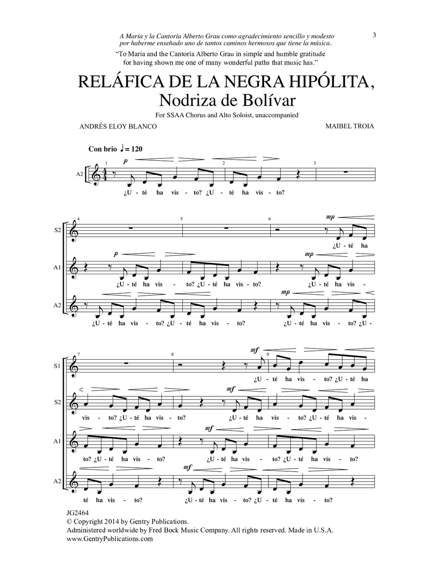 Relafica De La Negra Hipolita