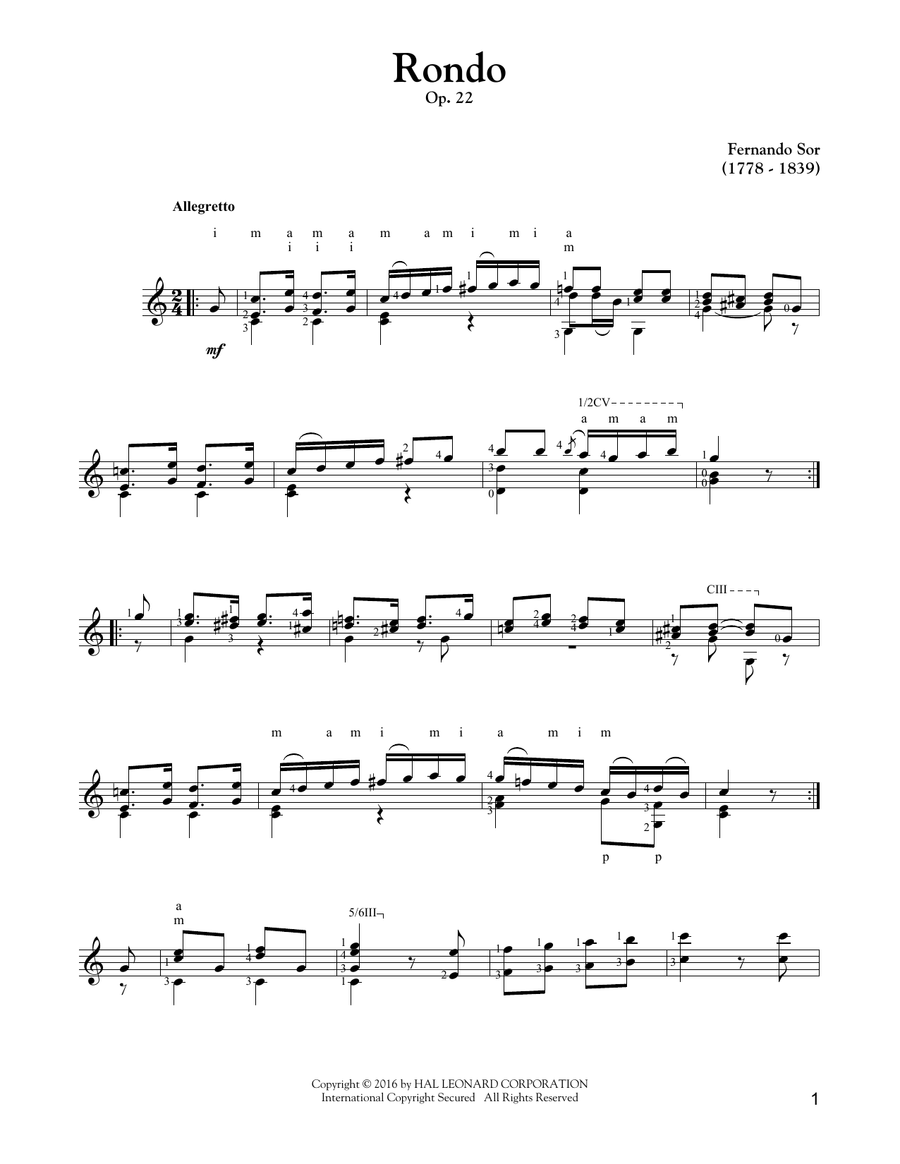 Rondo, Op. 22