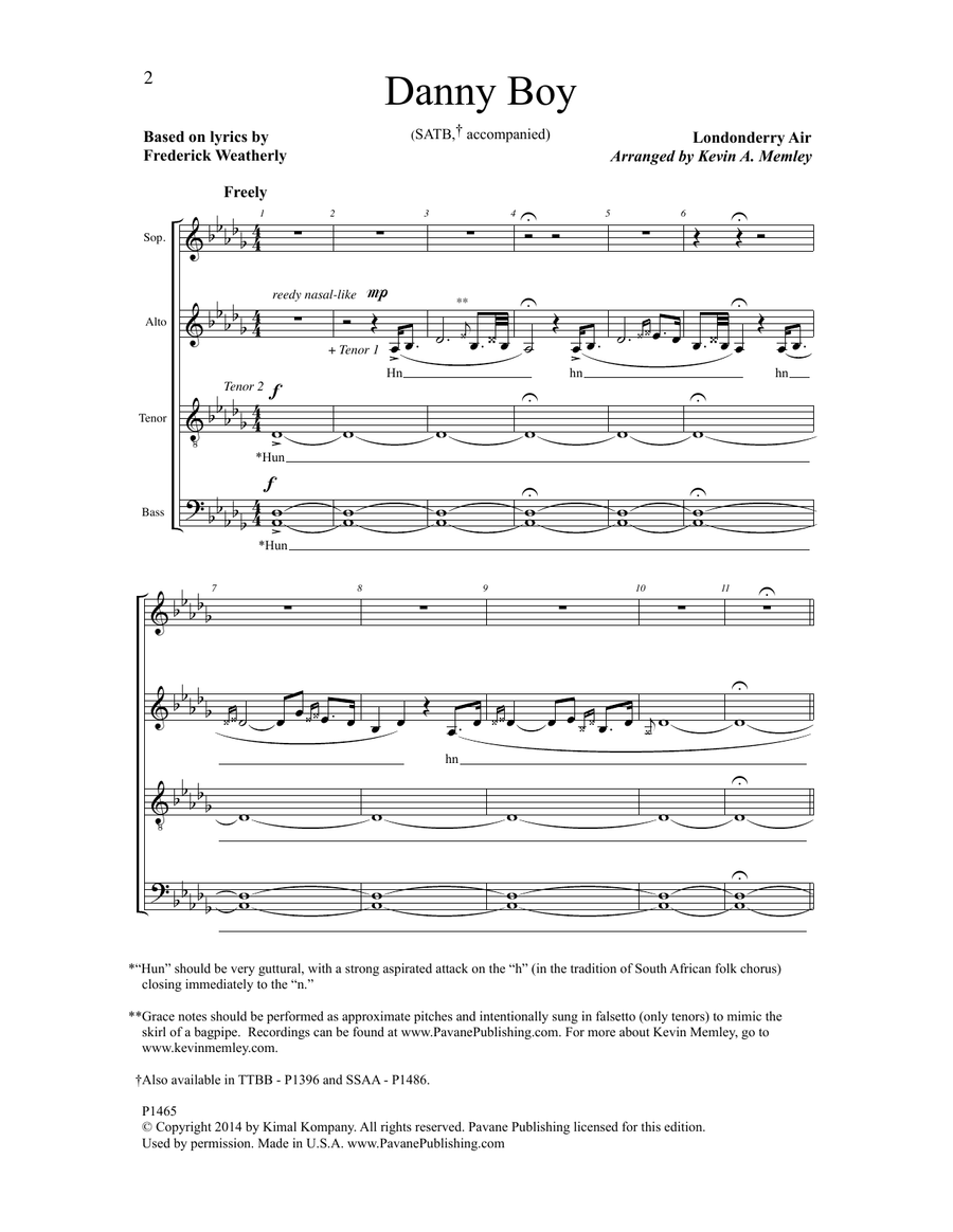 Danny Boy (arr. Kevin A. Memley)
