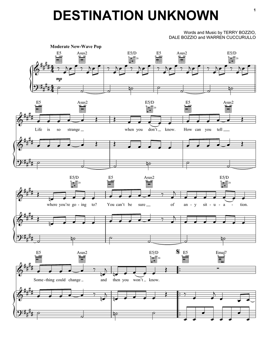 Destination Unknown