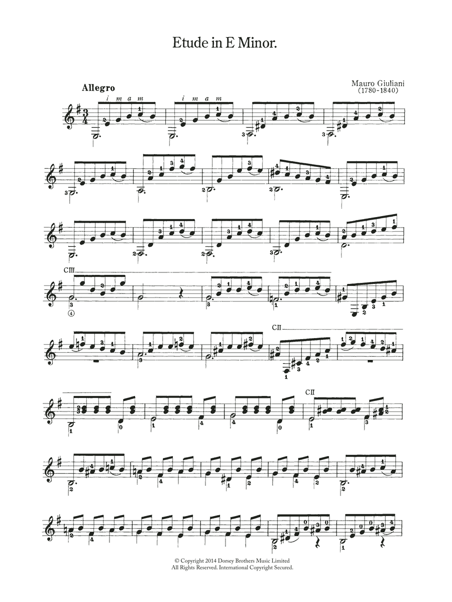 Etude In E Minor