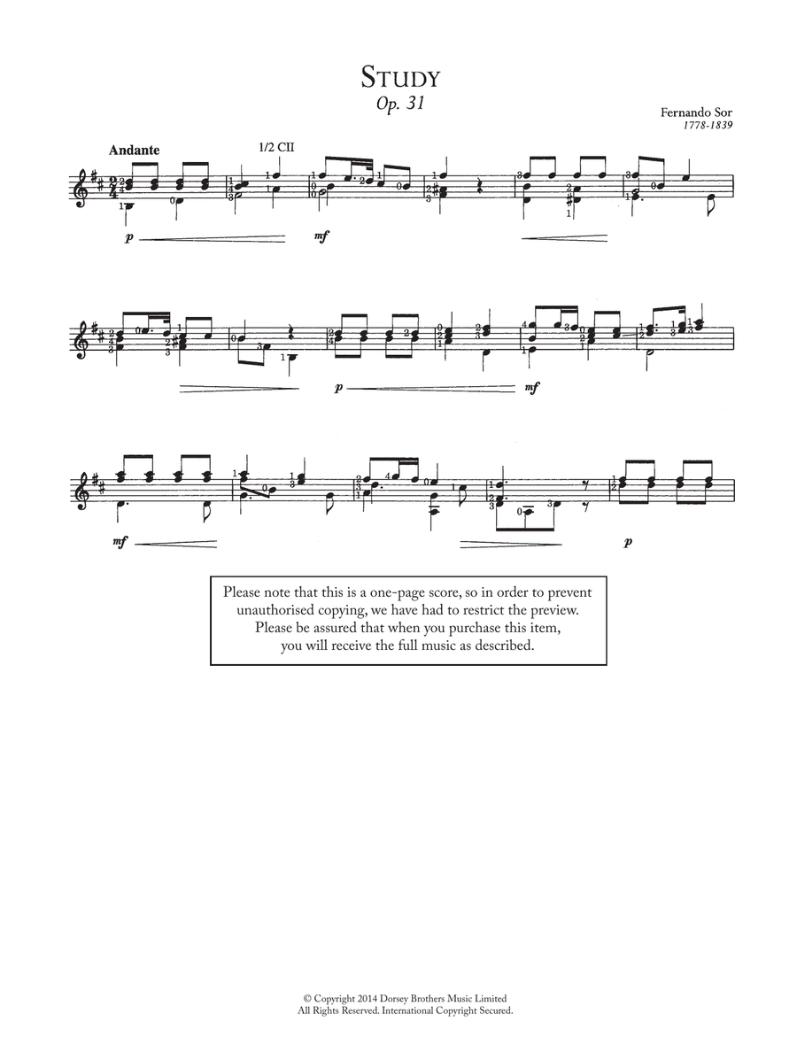 Study, Op.31