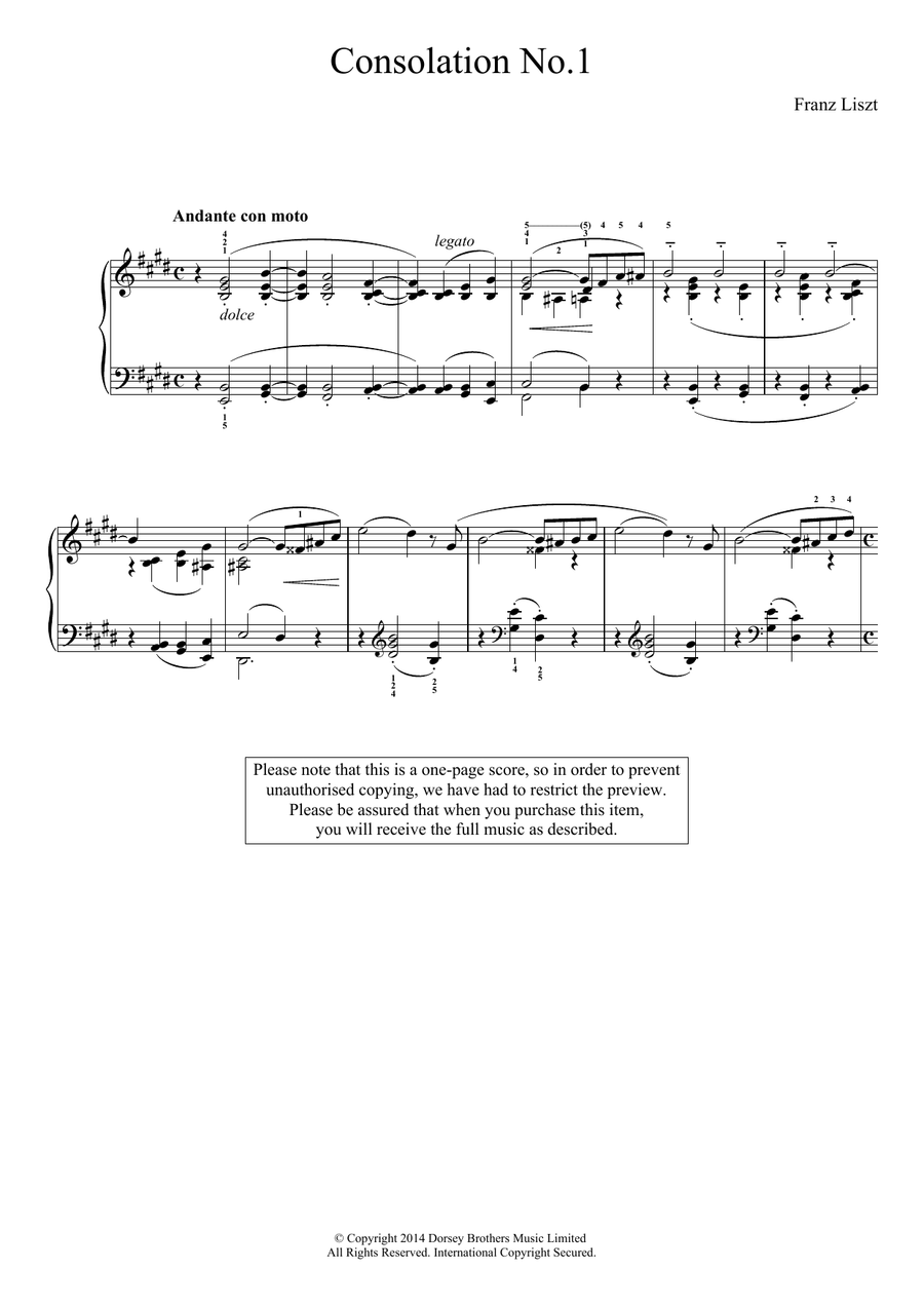 Consolation No.1