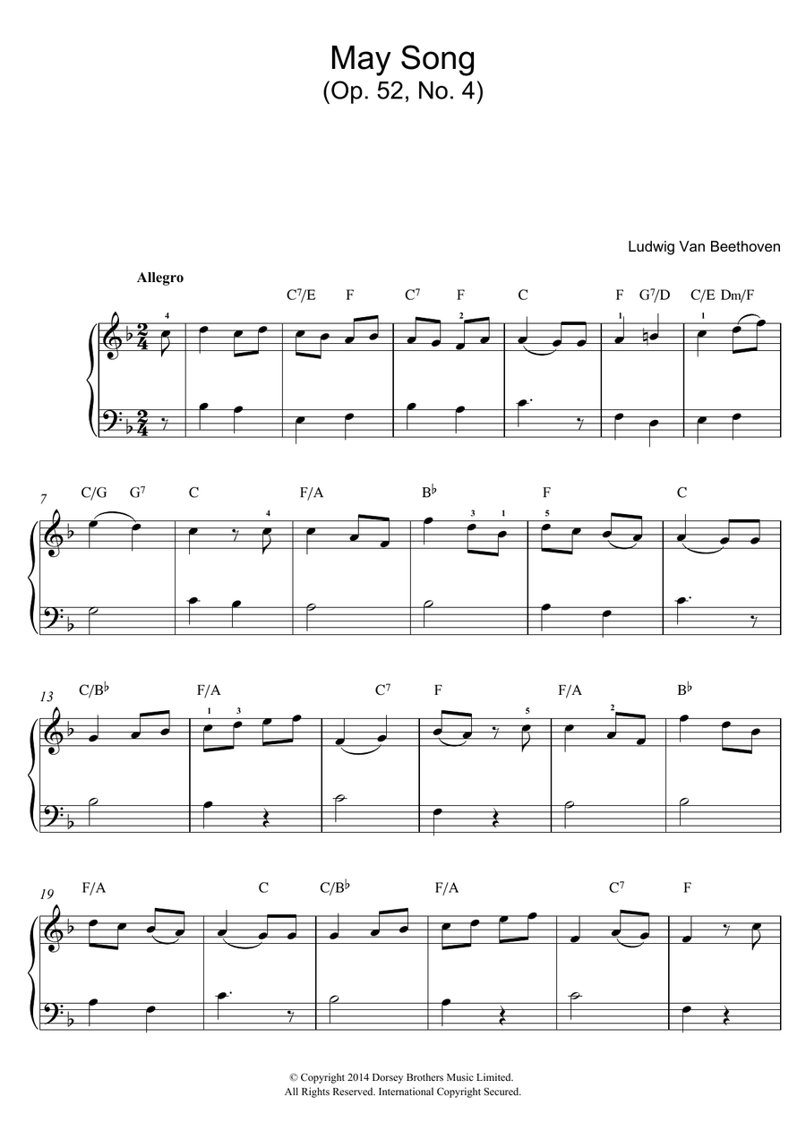 May Song Op.52, No.4