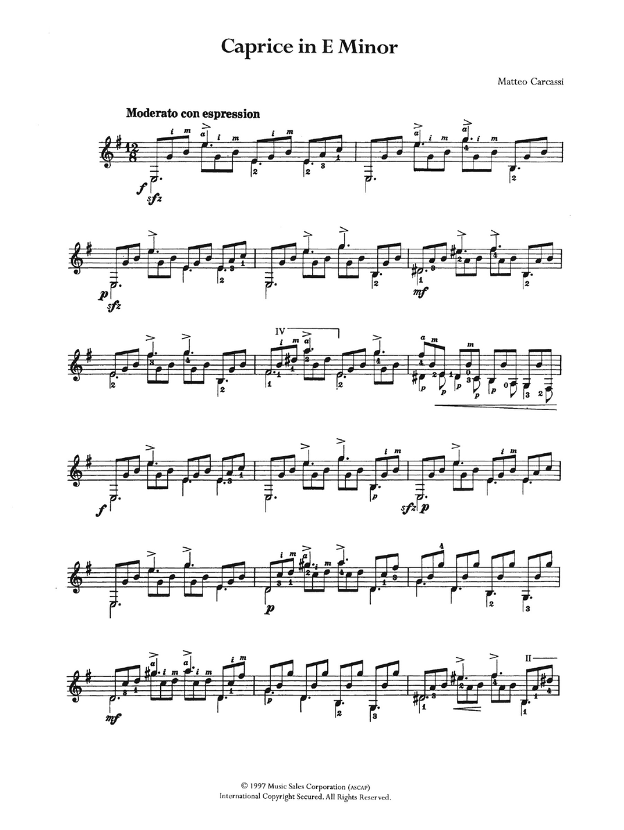 Caprice In E Minor