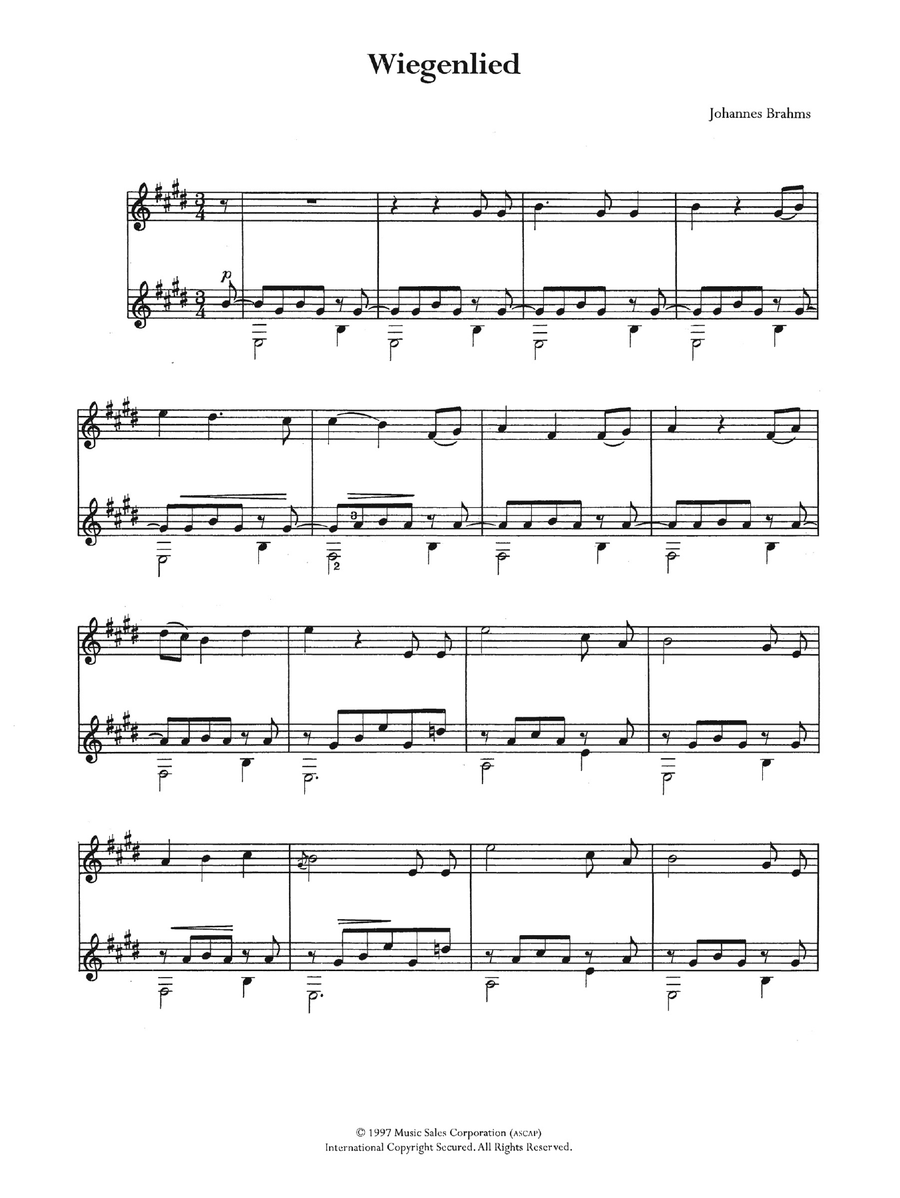 Wiegenlied (Lullaby)