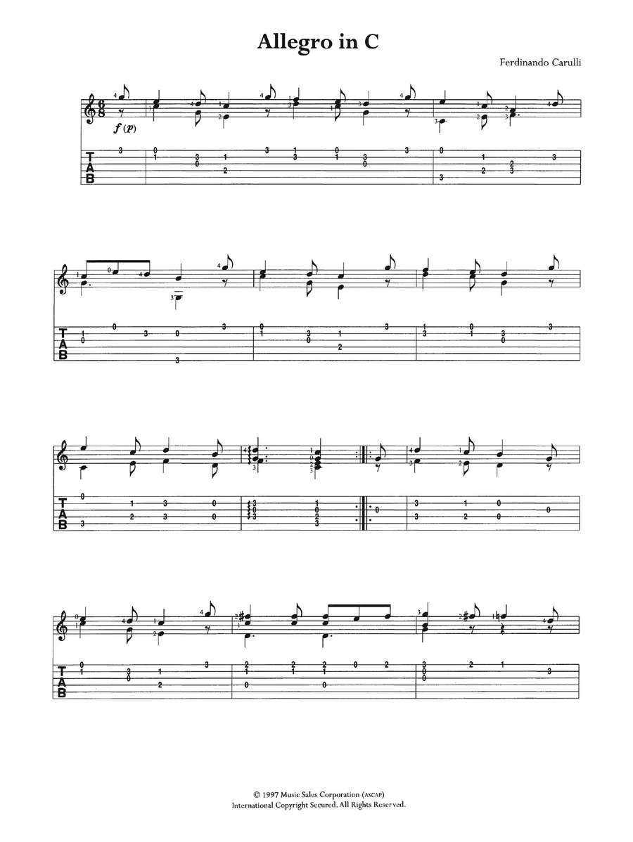 Allegro In C