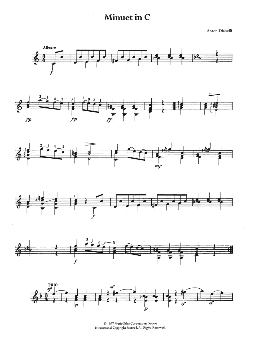 Minuet In C