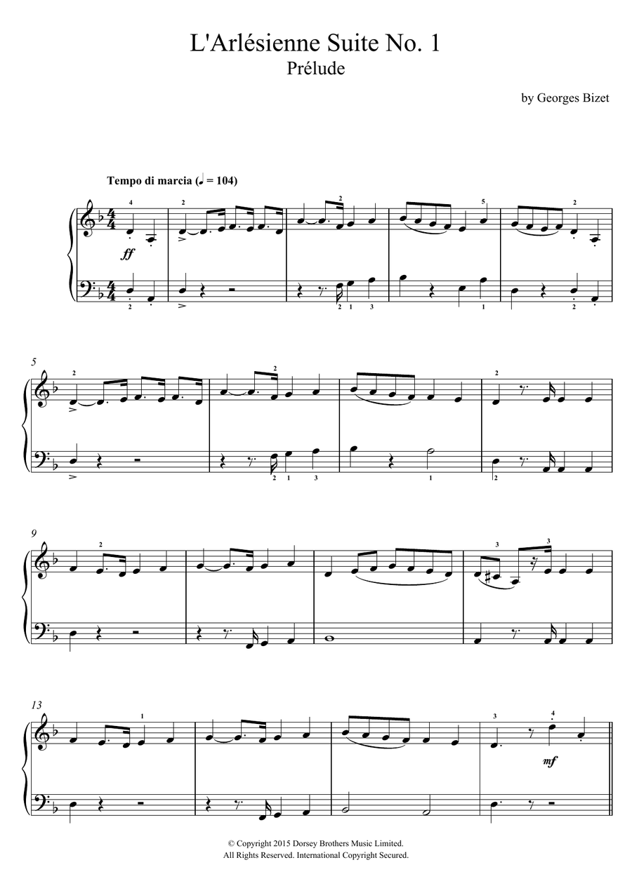 Prelude (from 'L'Arlesienne')