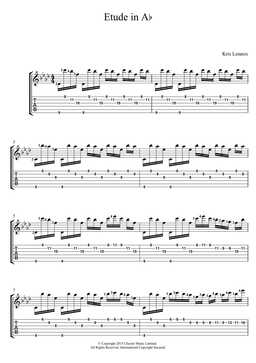 Etude In A Flat