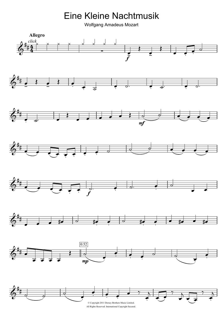 Allegro from Eine Kleine Nachtmusik K525