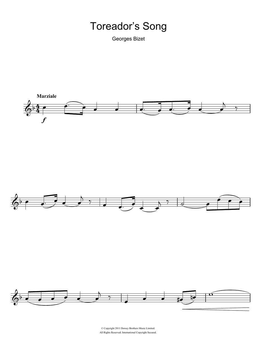 Toreador's Song (from Carmen)