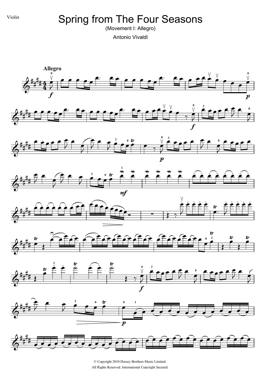 Spring (from The Four Seasons)