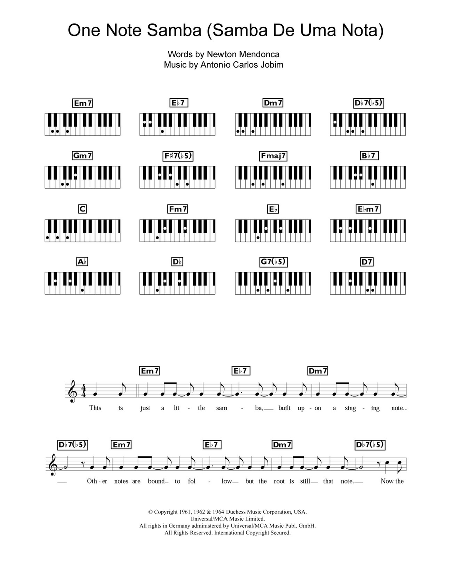 One Note Samba (Samba De Uma Nota)