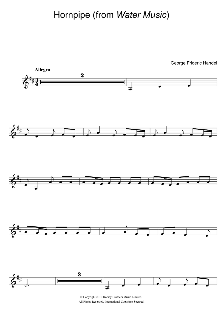 Hornpipe (from The Water Music Suite)