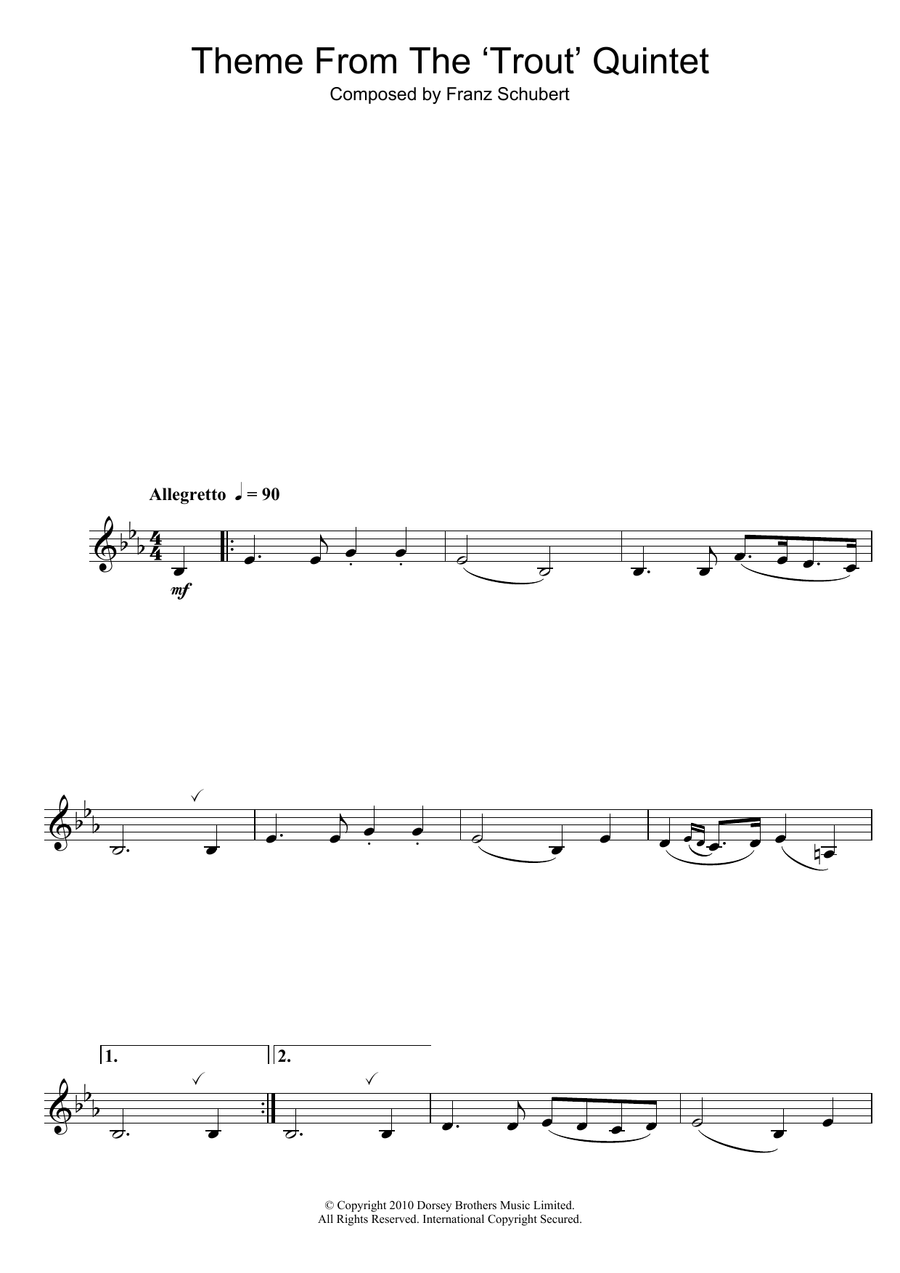 Theme From The Trout Quintet (Die Forelle)