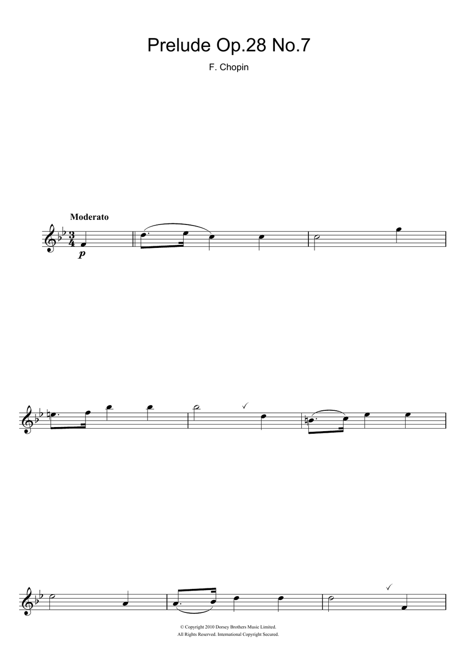 Prelude Op.28 No.7