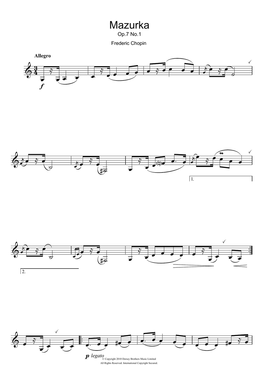 Mazurka Op.7, No.1