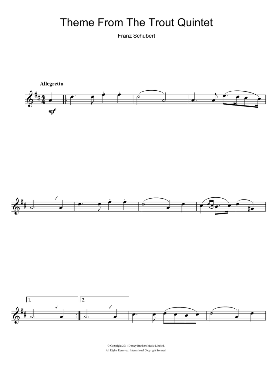 Theme From The Trout Quintet (Die Forelle)