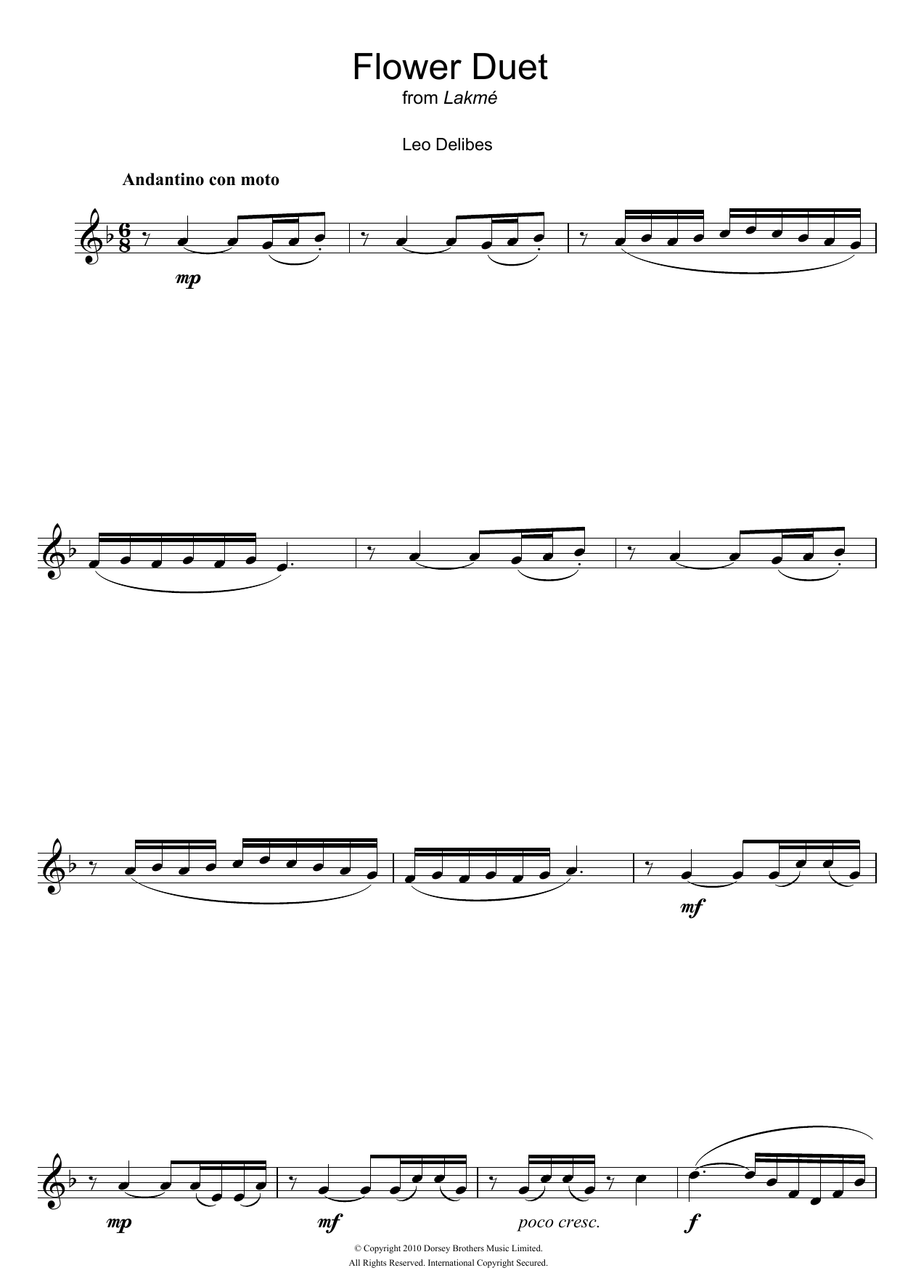 Flower Duet (from Lakme)