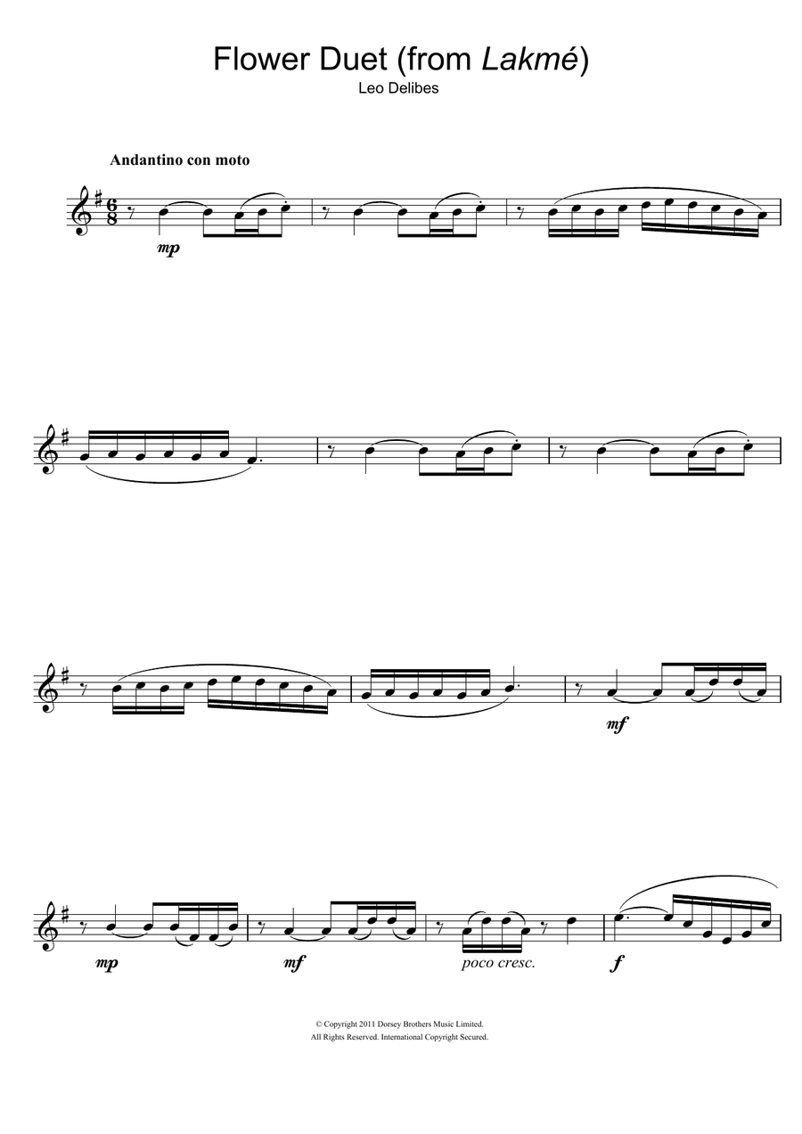 Flower Duet (from Lakme)