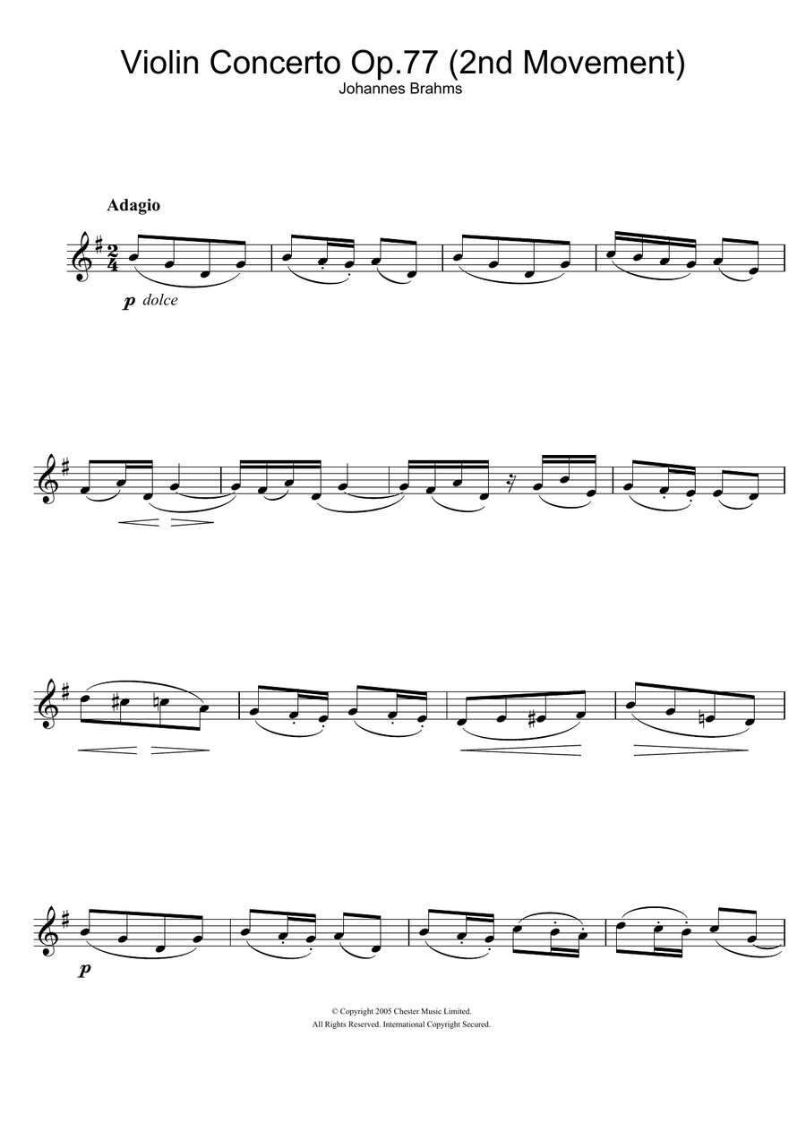Violin Concerto (2nd Movement)