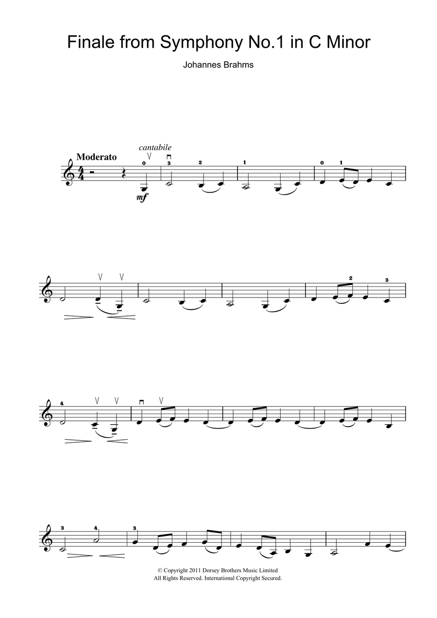 Finale From Symphony No.1 In C Minor