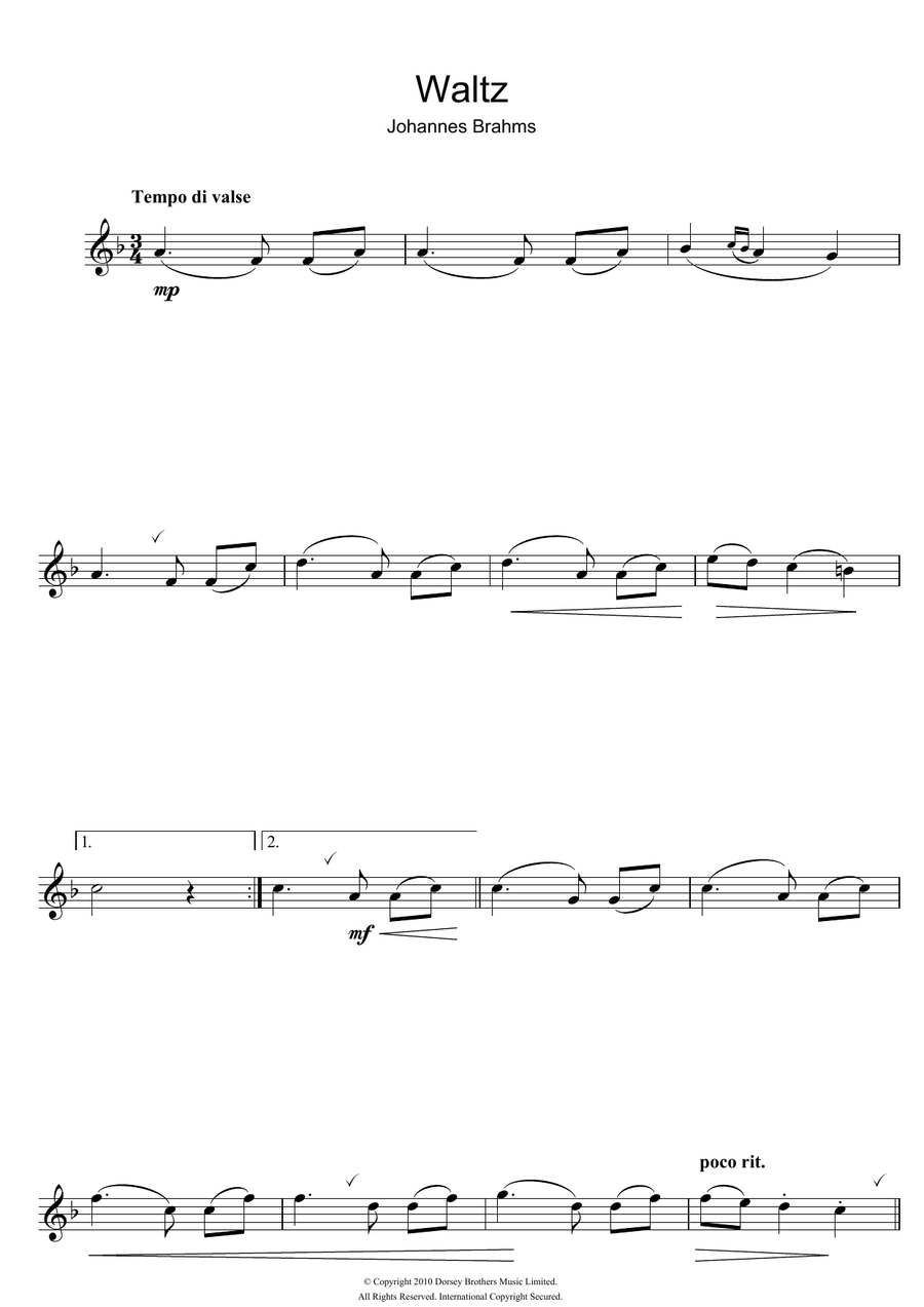 Waltz Op. 39, No. 15