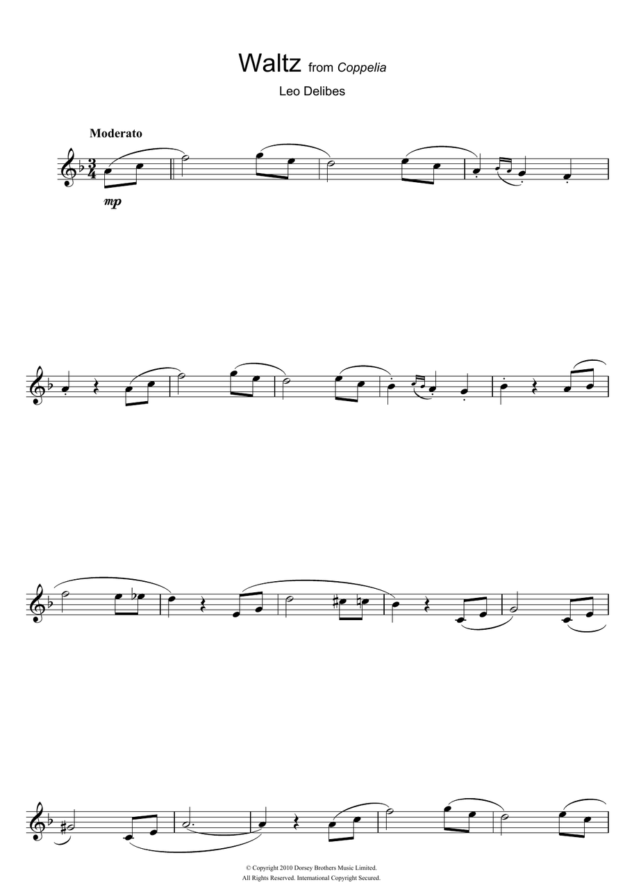 Waltz (from Coppelia)