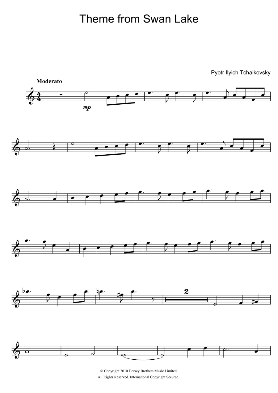 Theme from Swan Lake