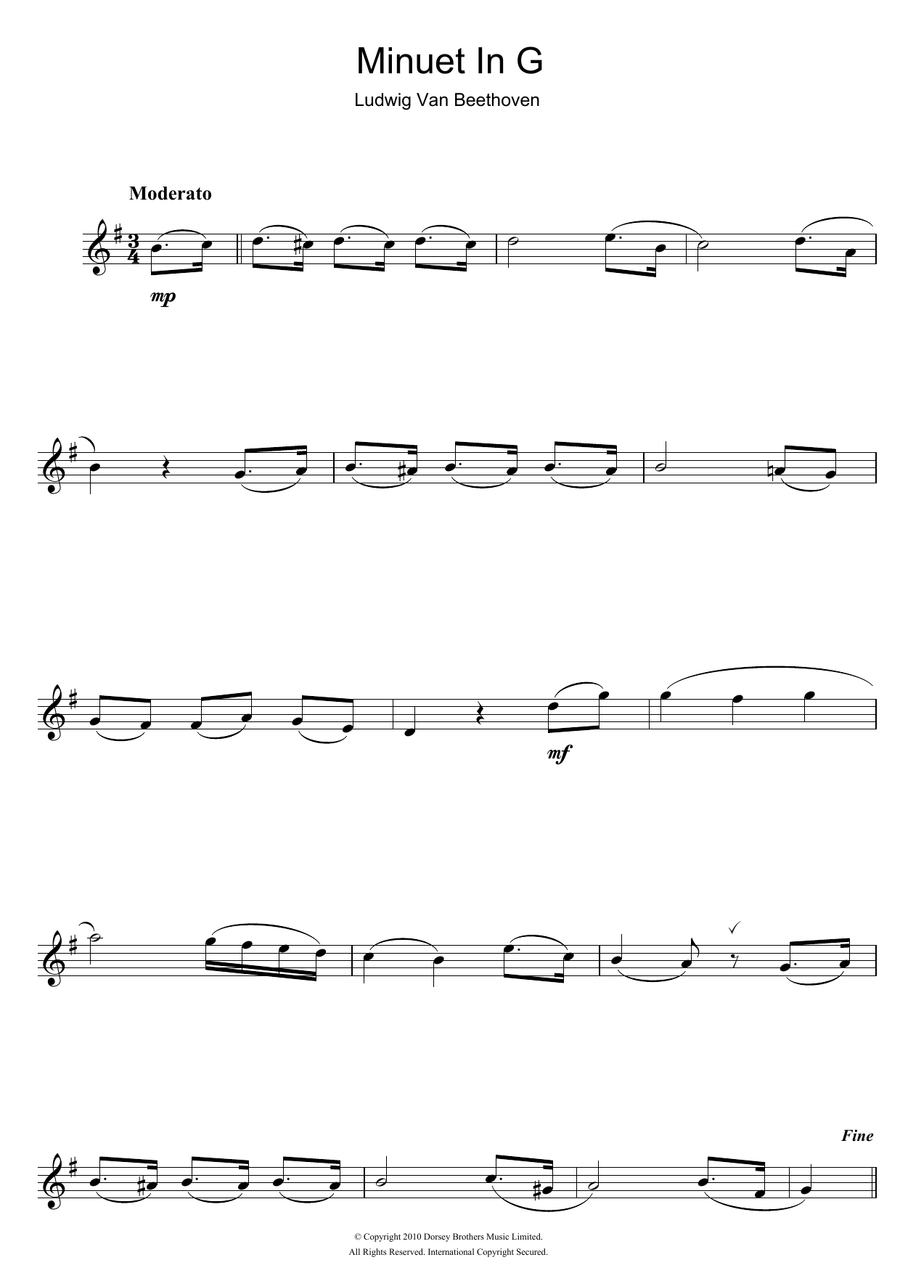 Minuet In G