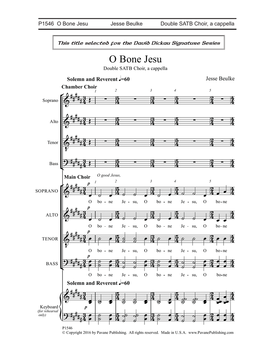 O Bone Jesu