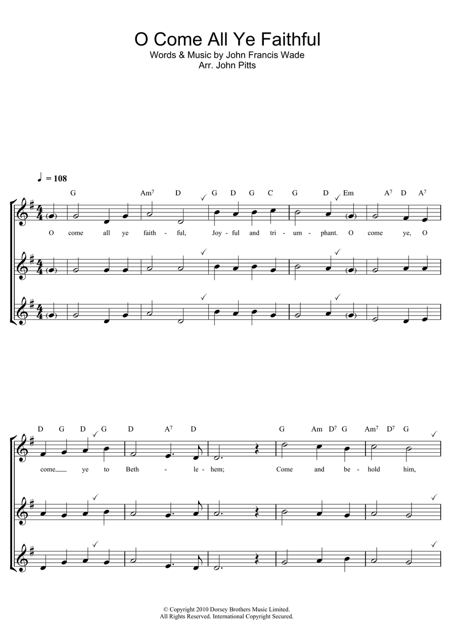 O Come All Ye Faithful