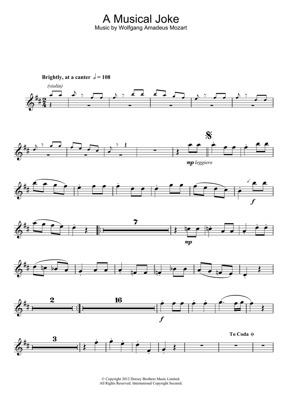 A Musical Joke