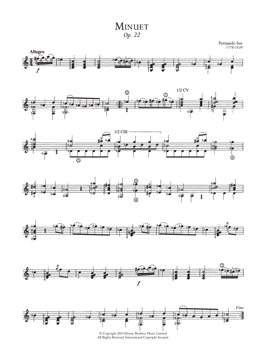Minuet, Op.22