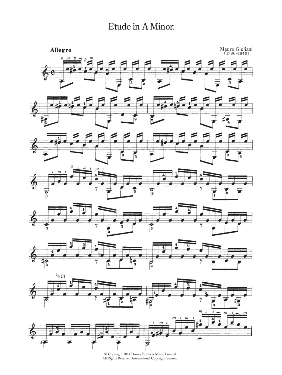 Etude In A Minor