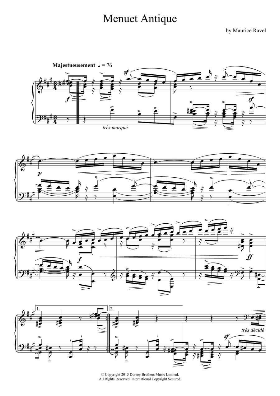 Menuet Antique