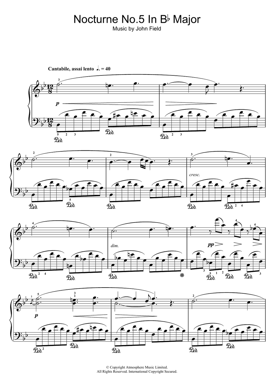 Nocturne No.5 In B Flat Major